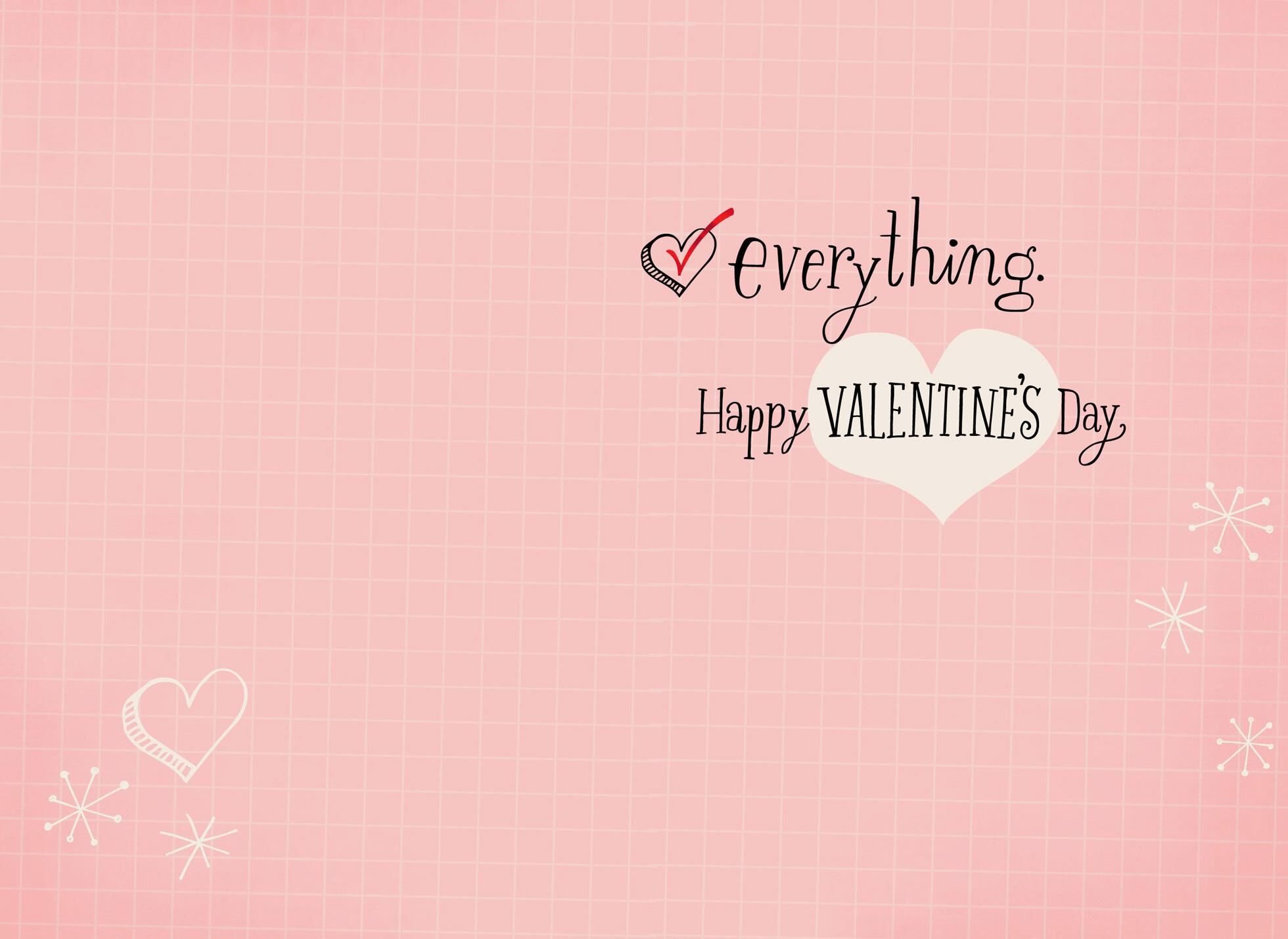 Daughter Love Checklist Valentine's Day Card