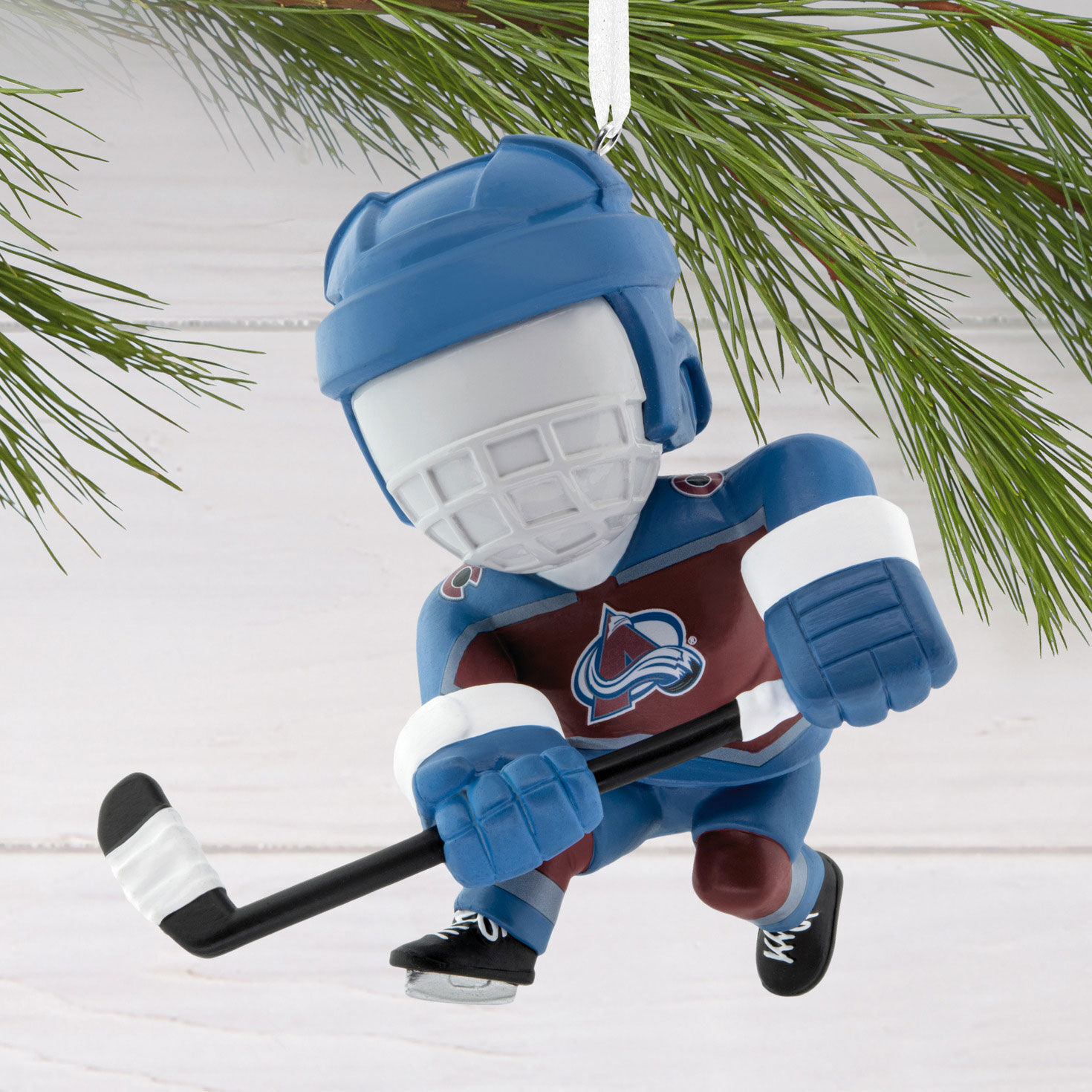 NHL Colorado Avalanche Player Christmas Ornament hanging on tree image number 2