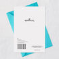 Turquoise, Blue and Gold Polka Dots Birthday Card Card Back with Envelope image number 7