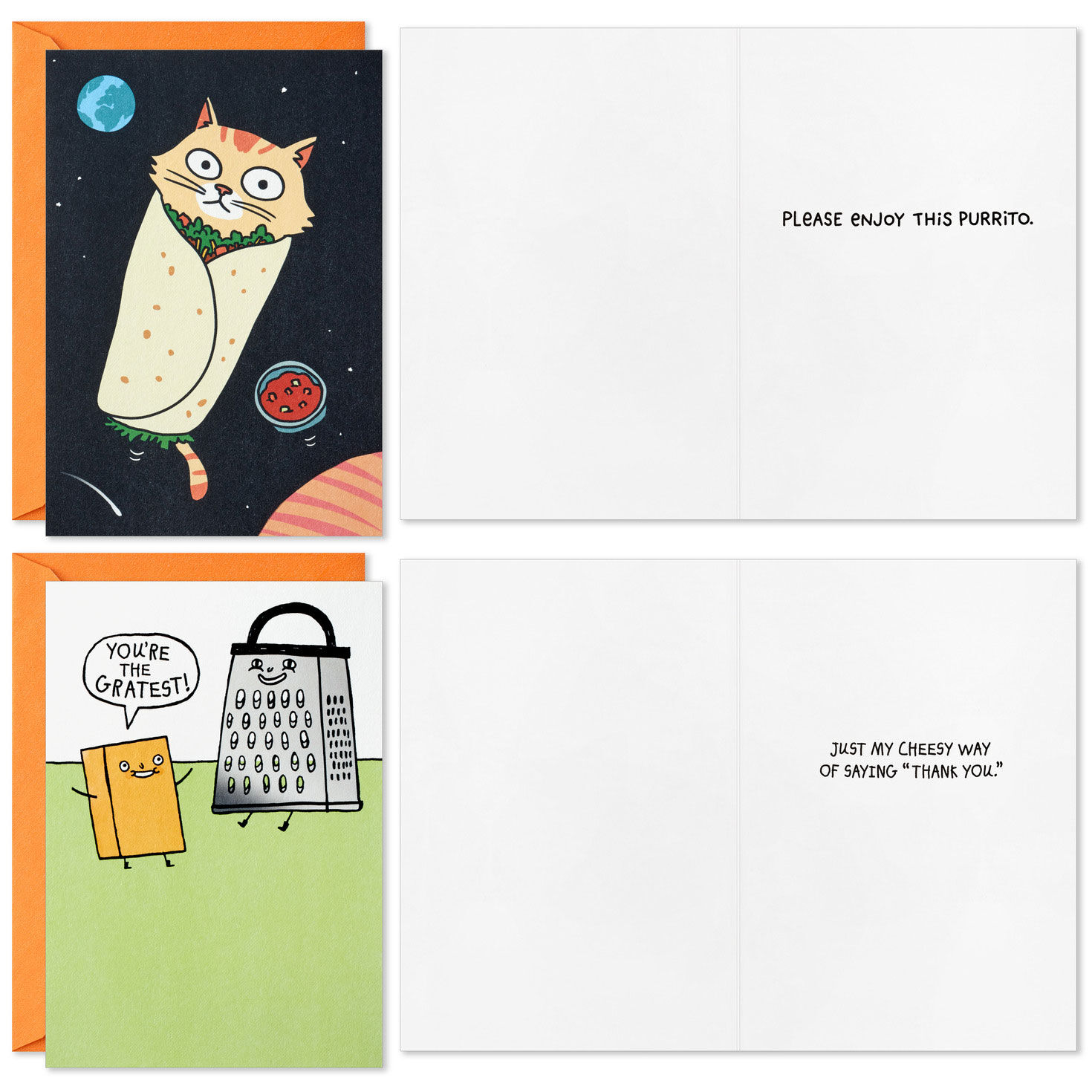 Fun Illustrations and Puns Funny Cards Assortment Card Front with Sentiment image number 3