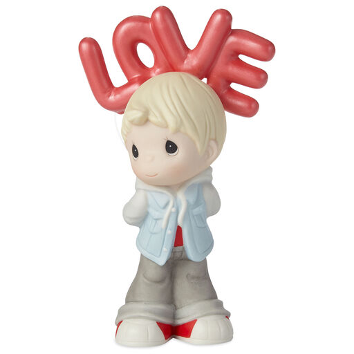 Precious Moments L-O-V-E Balloons Blonde Boy Figurine, 6", 