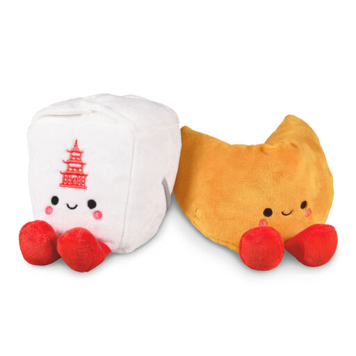 Better Together Takeout Box and Fortune Cookie Magnetic Plush Pair, 5", 