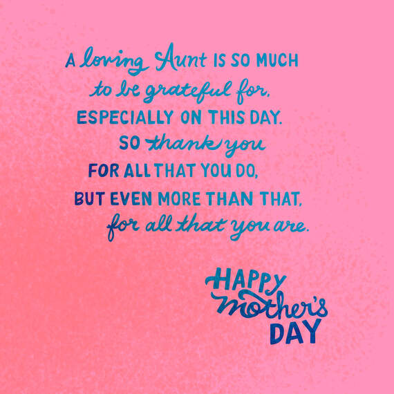 You Are a Blessing Mother's Day Card for Aunt, , large image number 2