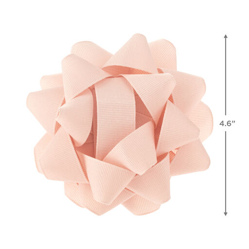 Peach Grosgrain Ribbon Gift Bow, 4.6", 