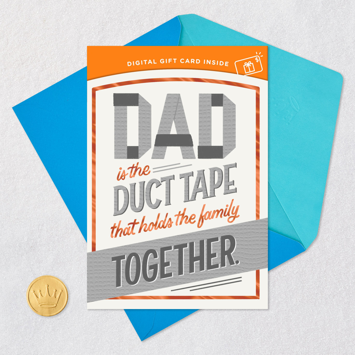 You're the Family Duct Tape Gift Card Greeting Father's Day Card for Dad for only USD 4.99 | Hallmark