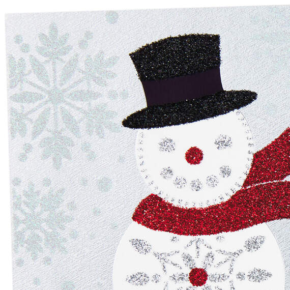 Bright and Sparkly Snowman Money Holder Christmas Card, , large image number 4