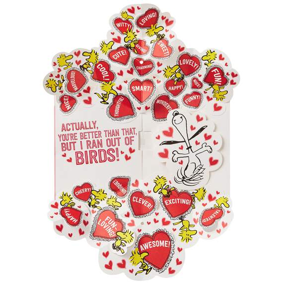 Peanuts® Snoopy & Woodstock Hearts Musical Pop-Up Valentine's Day Card, , large image number 2