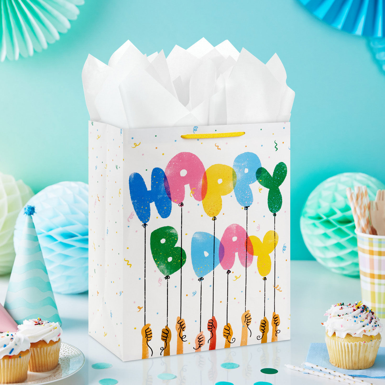 13" Playful Balloons Large Birthday Gift Bag for only USD 4.99 | Hallmark