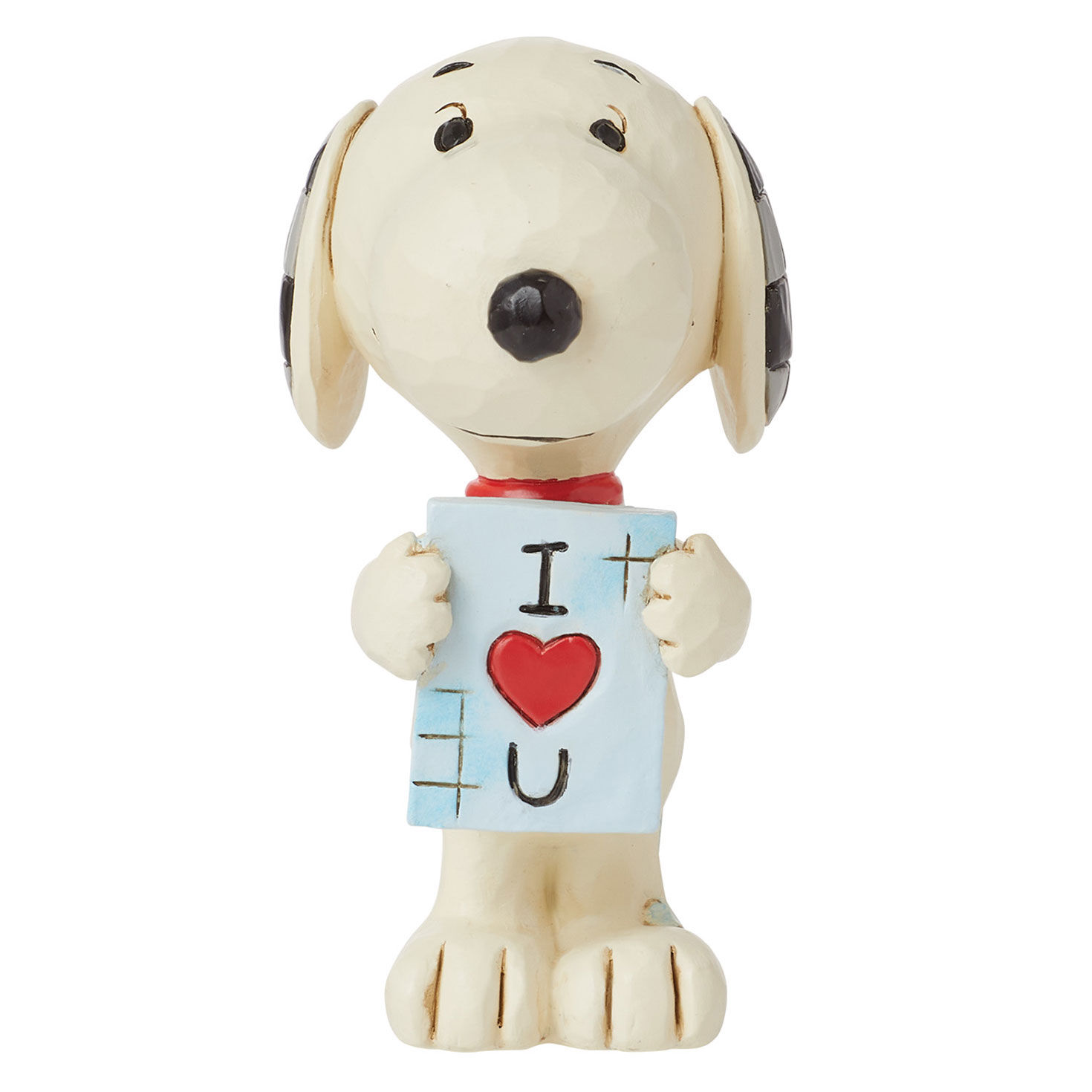 Jim Shore Peanuts Snoopy With Love Sign Mini Figurine, 3.1"