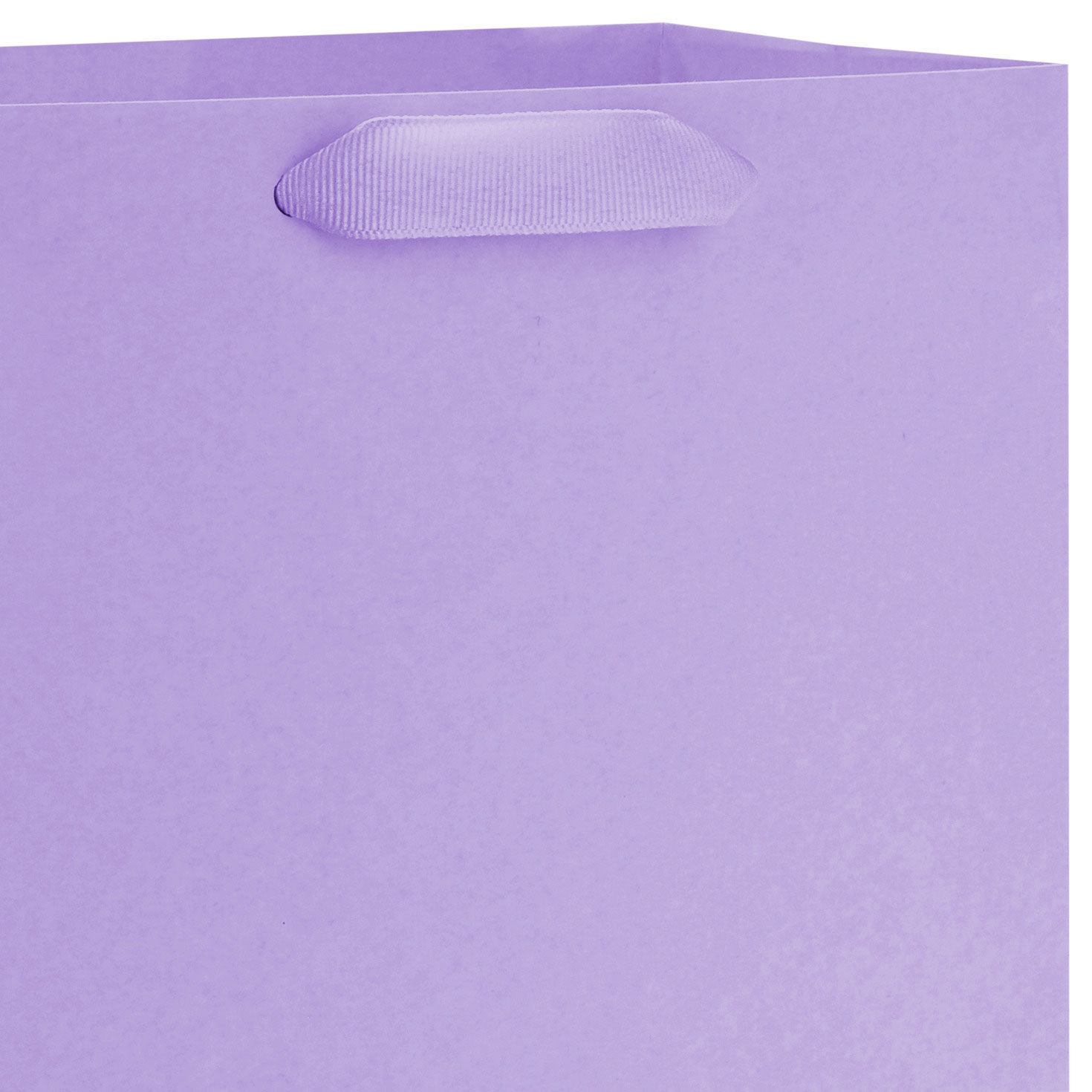 9.6" Solid Lavender Medium Gift Bag, Lavender, large image number 4