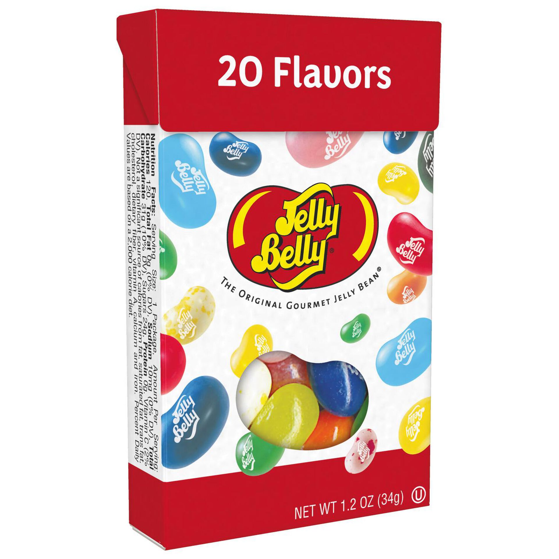 Jelly Belly 20 Assorted Flavors Jelly Beans, 1.2 oz. Box Candy