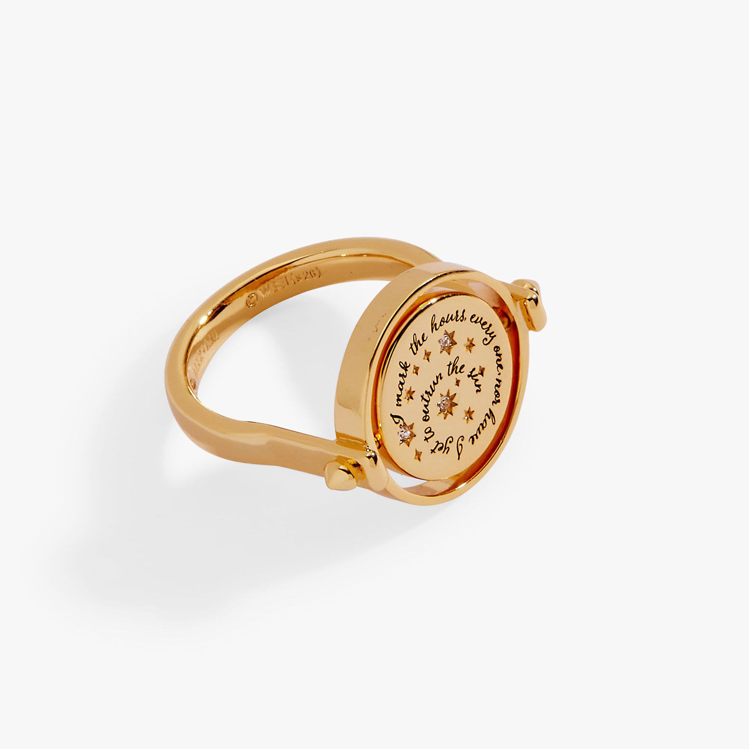 Alex And Ani Harry Potter&trade; Time Turner Flip Ring upclose detail image number 2