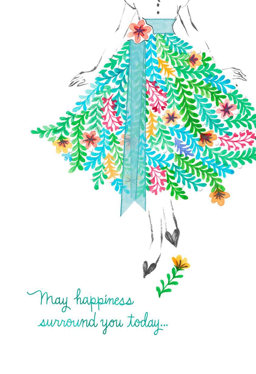 May Happiness and Love Surround You Mother's Day Card