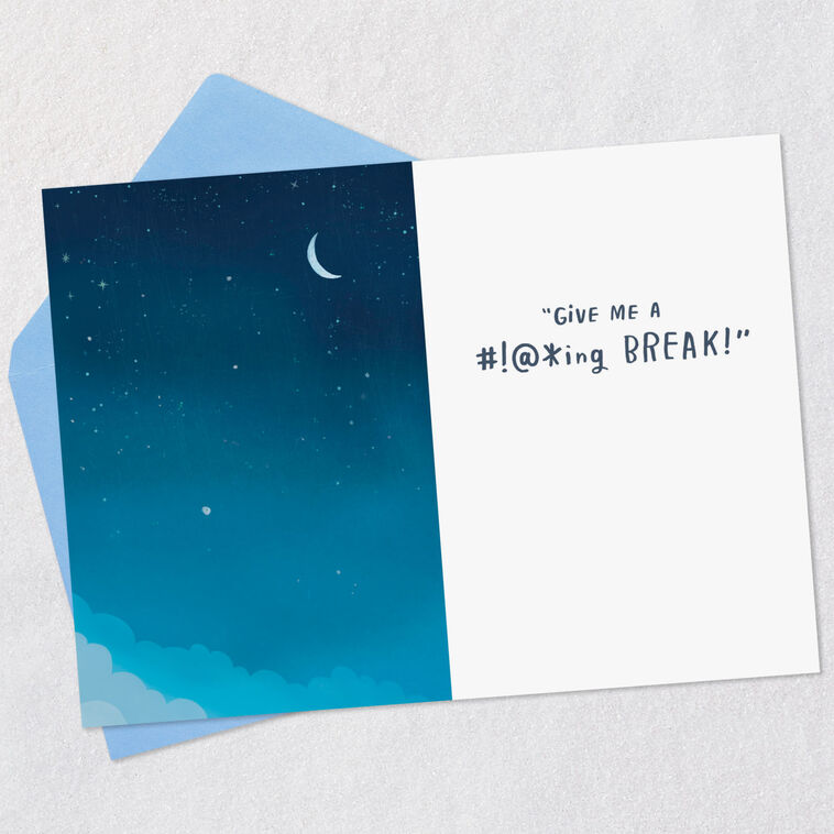 Give Me an Effing Break Funny Encouragement Card  image number 3