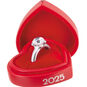 Engagement Ring 2025 Red Box Christmas Ornament closeup view image number 5