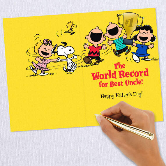 The Peanuts® Gang World's Best Uncle Father's Day Card, , large image number 6