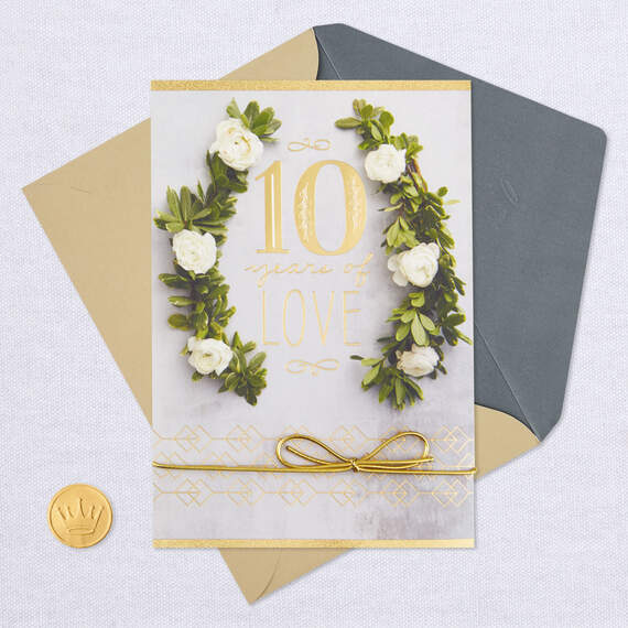 Ten Years of Love 10th Anniversary Card, , large image number 6