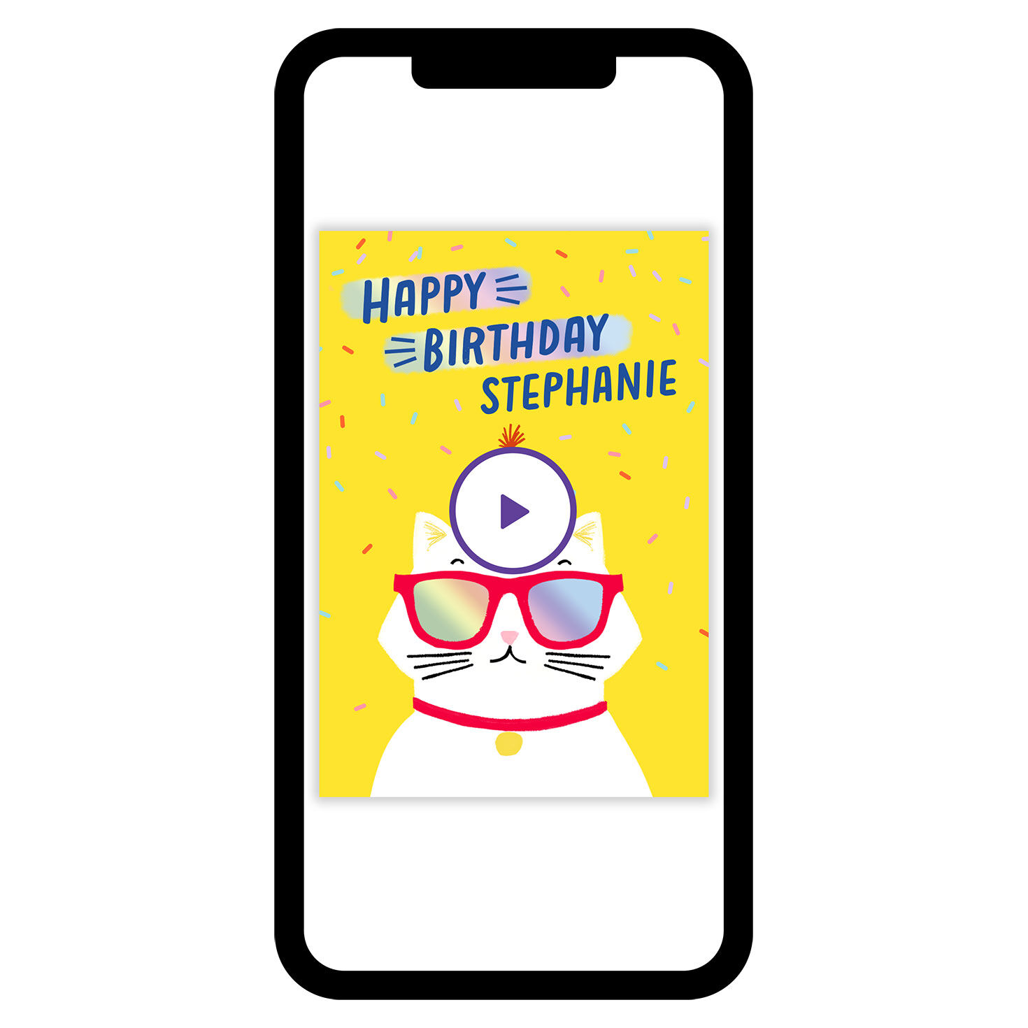 Fun Party Cat Birthday eCard