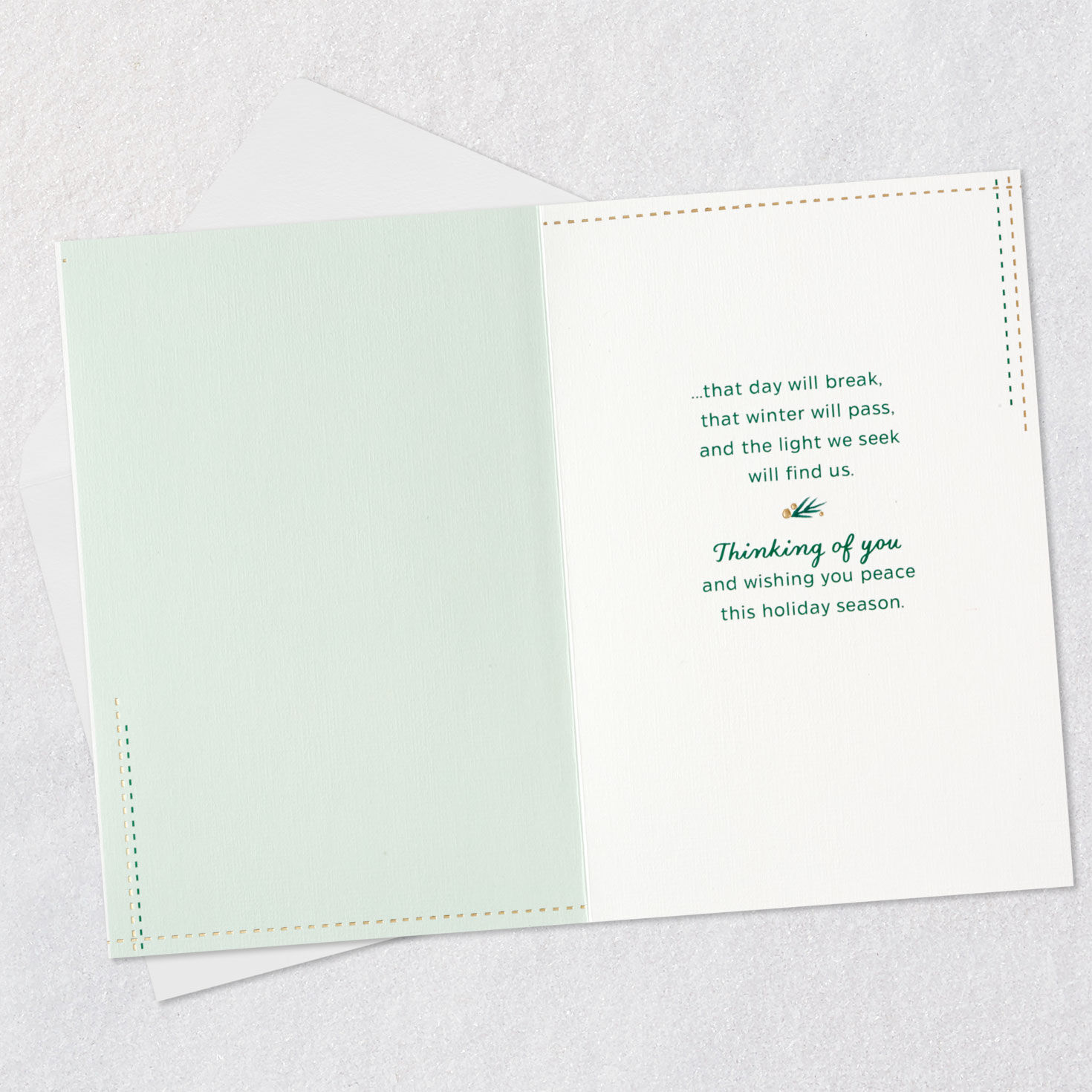 Wishing You Peace Thinking of You Christmas Card, , large image number 3