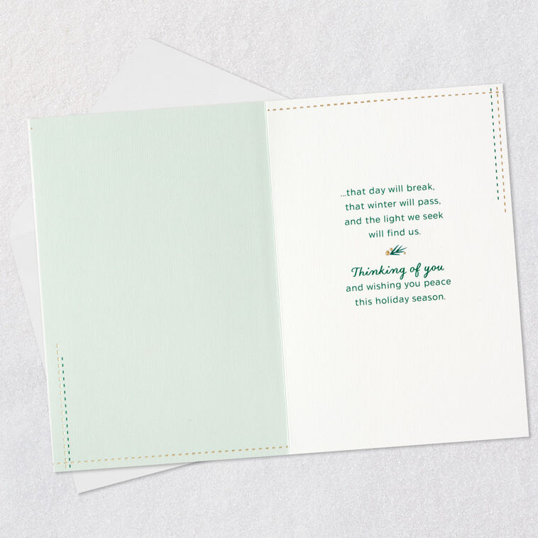 Wishing You Peace Thinking of You Christmas Card, , large image number 3