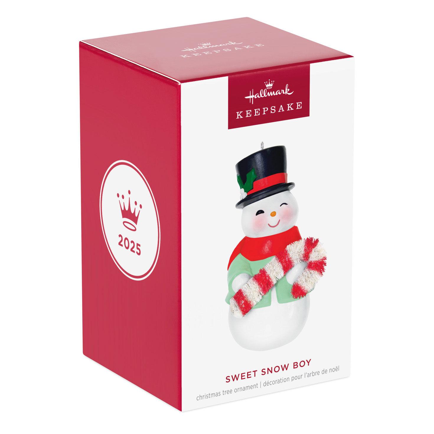 Snowman With Candy Cane Keepsake Ornament package front image number 7