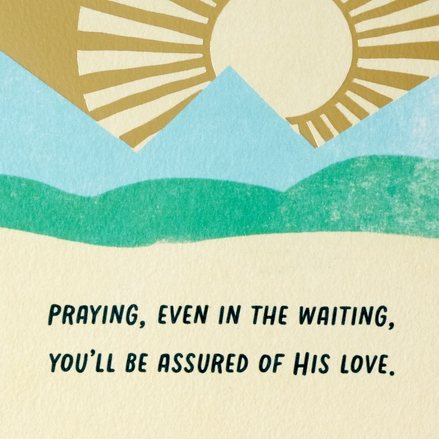 Sun Over Mountains Religious Encouragement Card Sentiment image number 2
