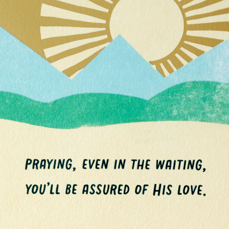 Sun Over Mountains Religious Encouragement Card Sentiment image number 2