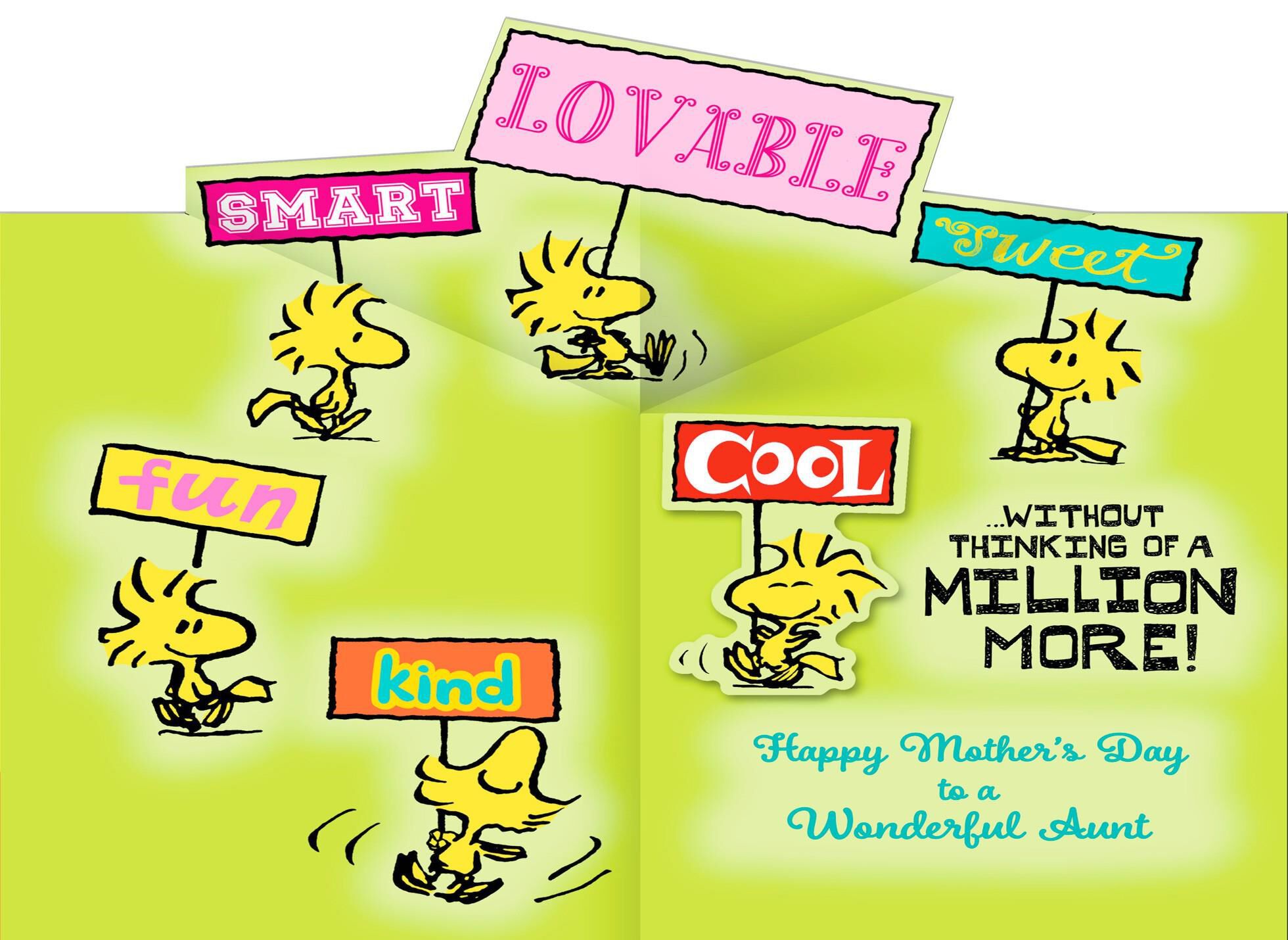 Peanuts® Mother's Day Card for a Wonderful Aunt