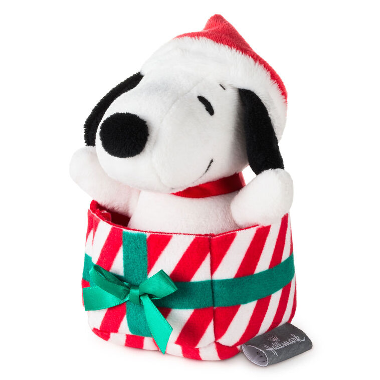 Peanuts® Snoopy in Present Zip-Along Plush Toy - Interactive Stuffed ...