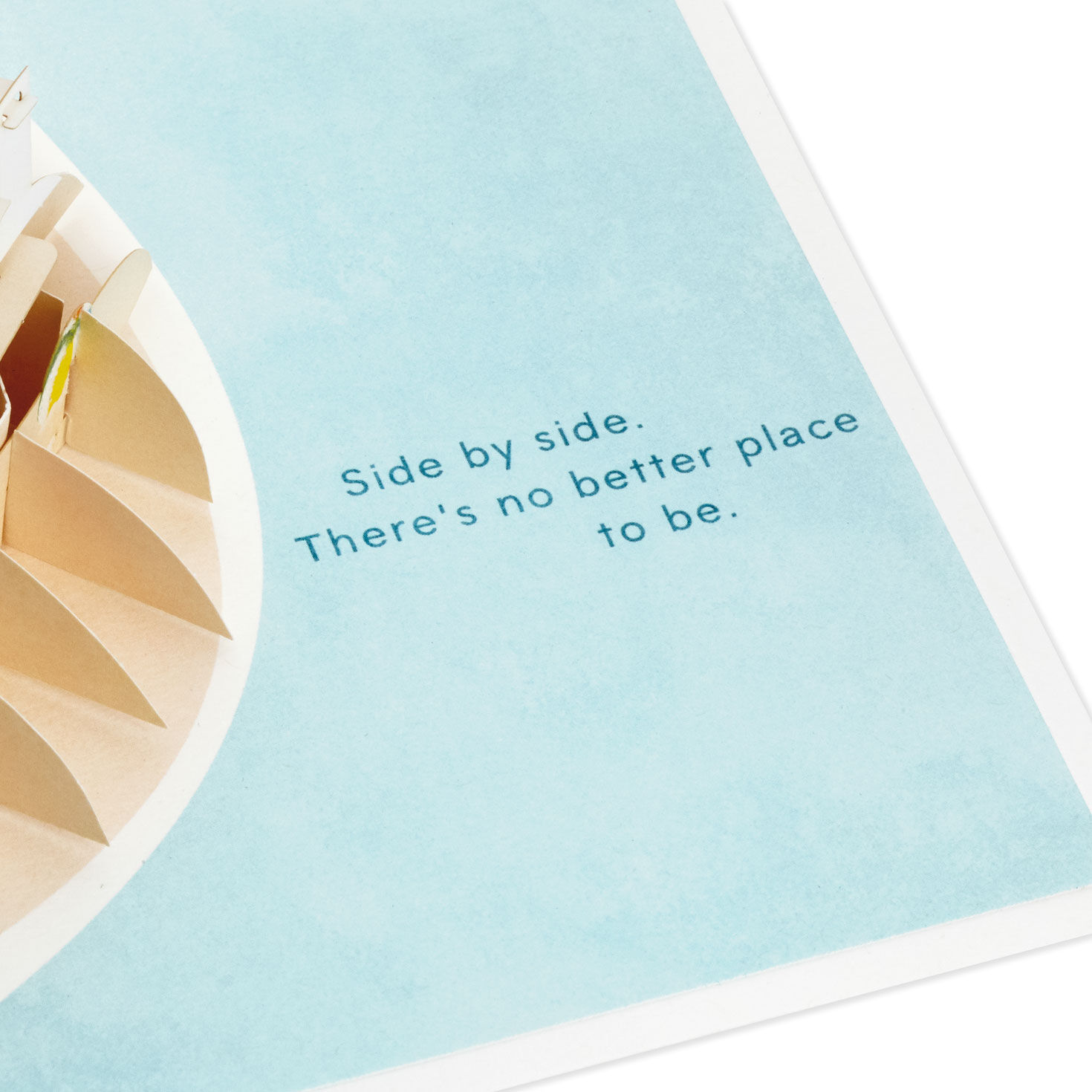 Tropical Beach Scene 3D Pop-Up Anniversary Card, , large image number 3