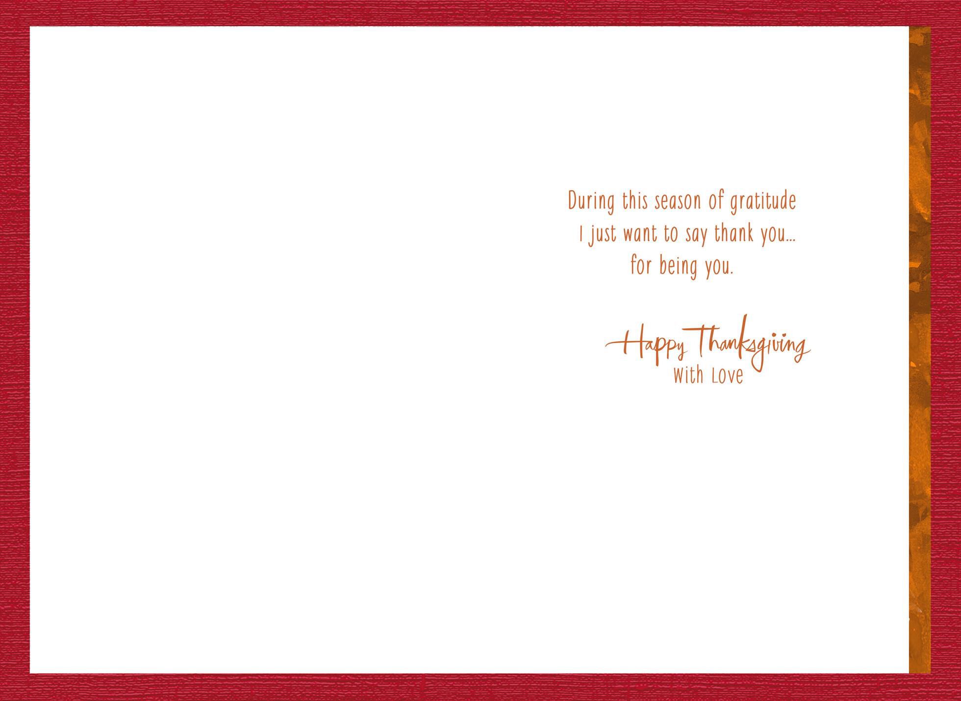 A Brother Like You Thanksgiving Card