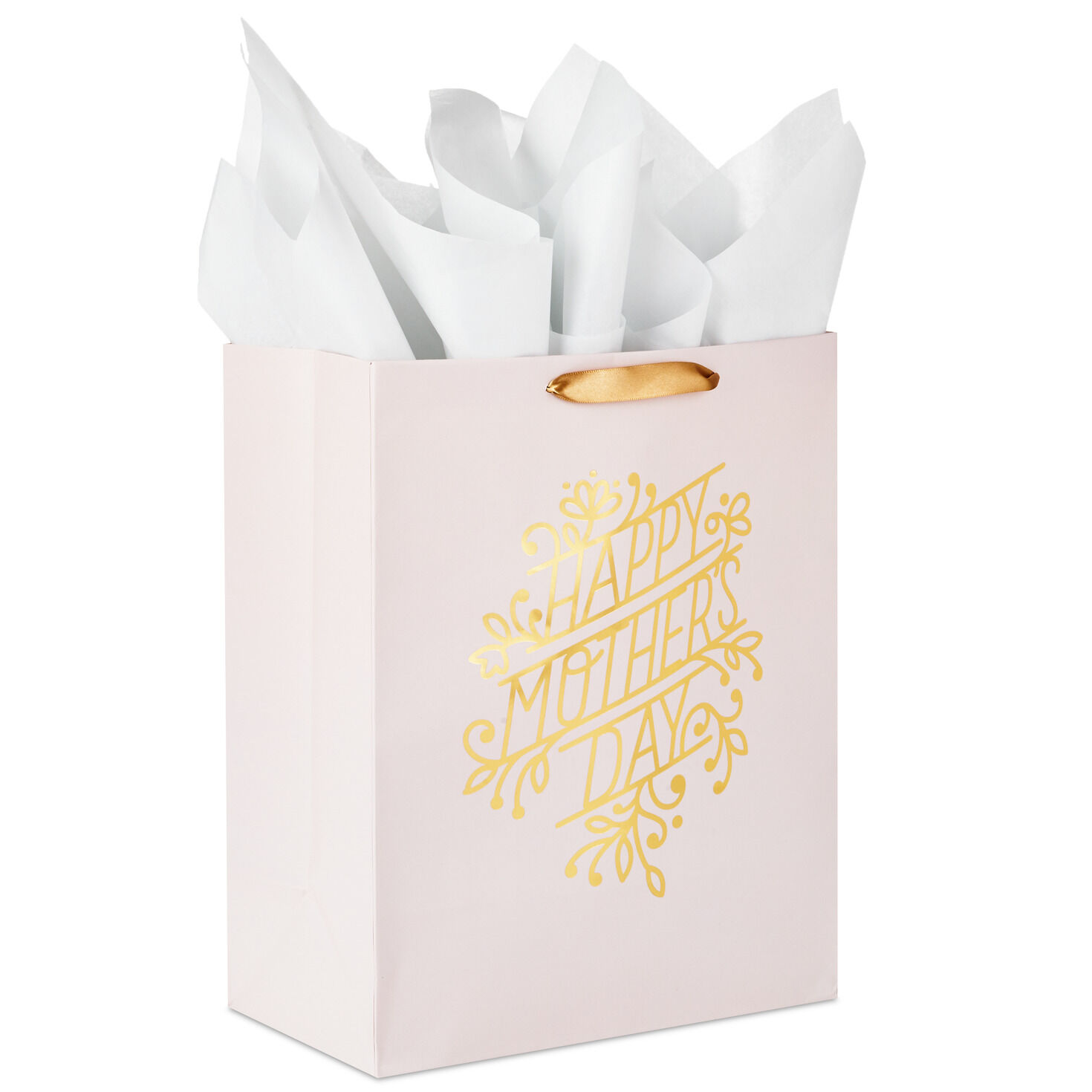 13" Pink and Gold Large Mother's Day Gift Bag With Tissue Paper for only USD 6.99 | Hallmark