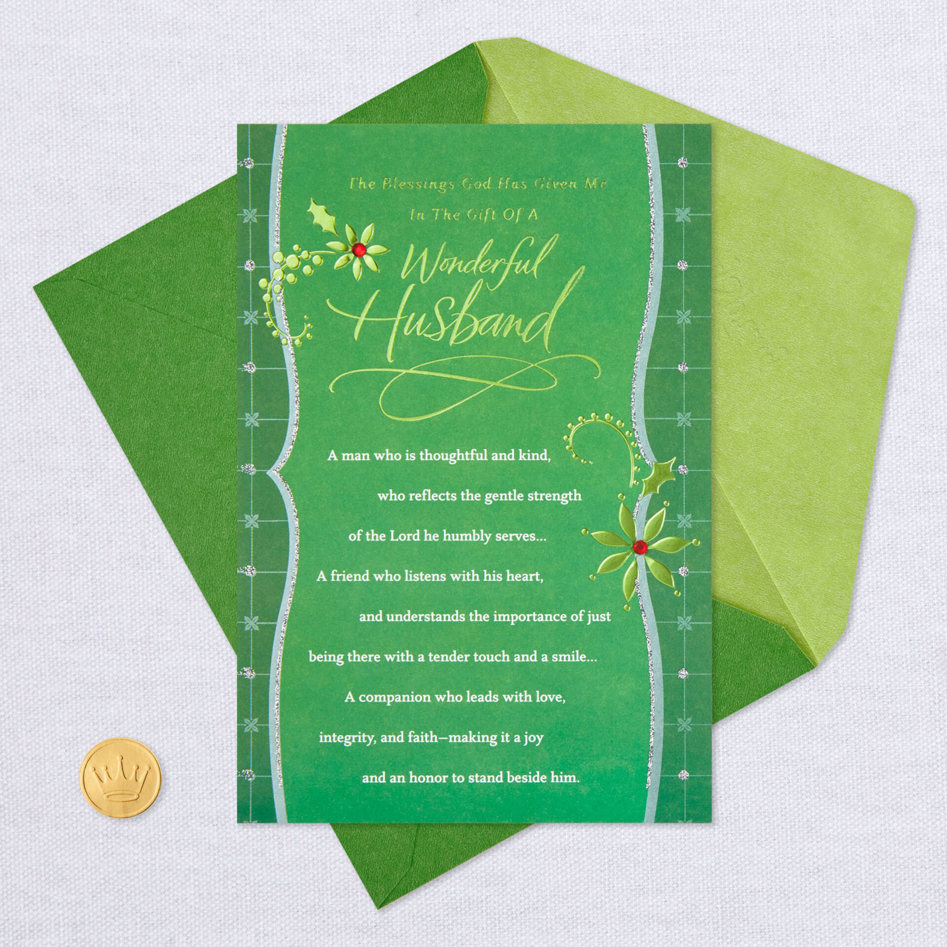 Blessings From God Religious Christmas Card for Husband - Greeting Cards - Hallmark