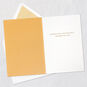 Gold Foil on Tan Signature Fiftieth Birthday Card Open card with envelope image number 3
