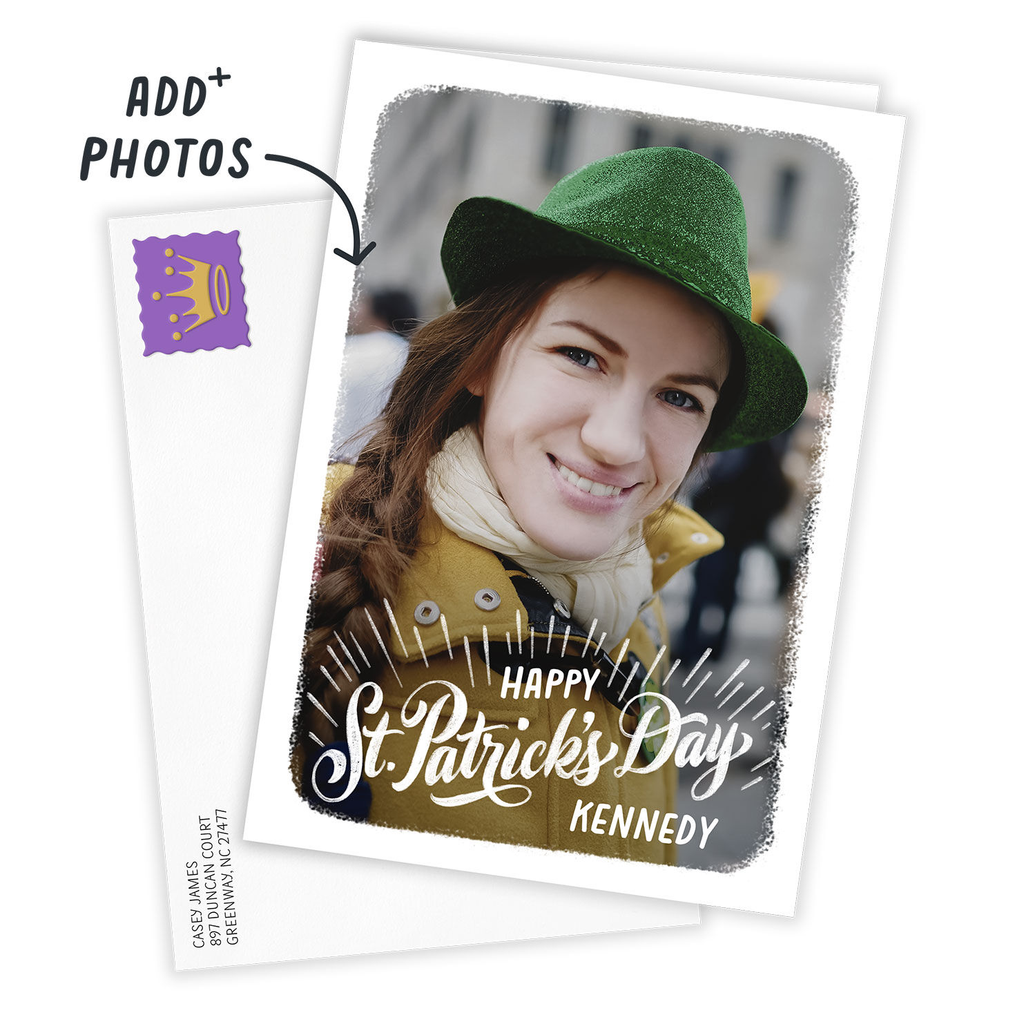 White Frame Vertical Custom St. Patrick's Day Card for only USD 4.99 | Hallmark