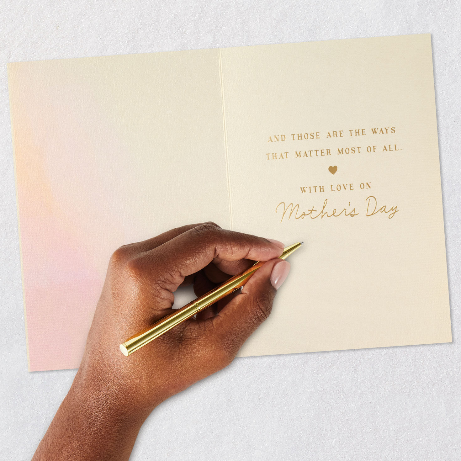 Pastel Hearts Like Family Mother's Day Card  image number 6