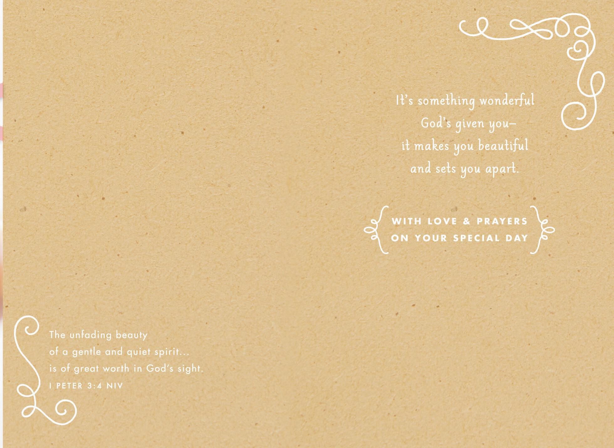 Beautiful Roses Confirmation Card for Granddaughter