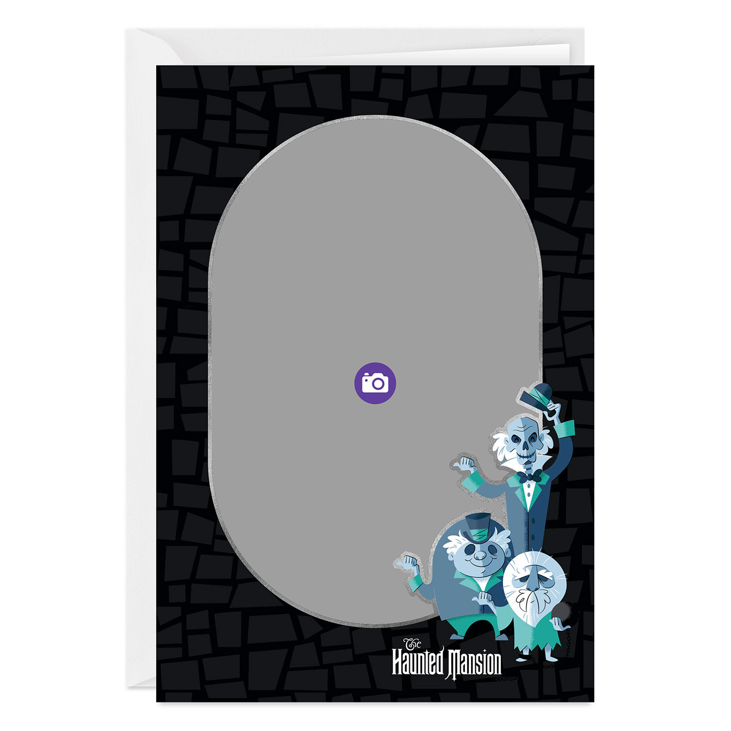 Disney The Haunted Mansion Folded Photo Card Card Front indicating personalization image number 3