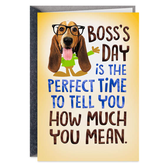 You Not Mean Funny Boss's Day Card, , large image number 1