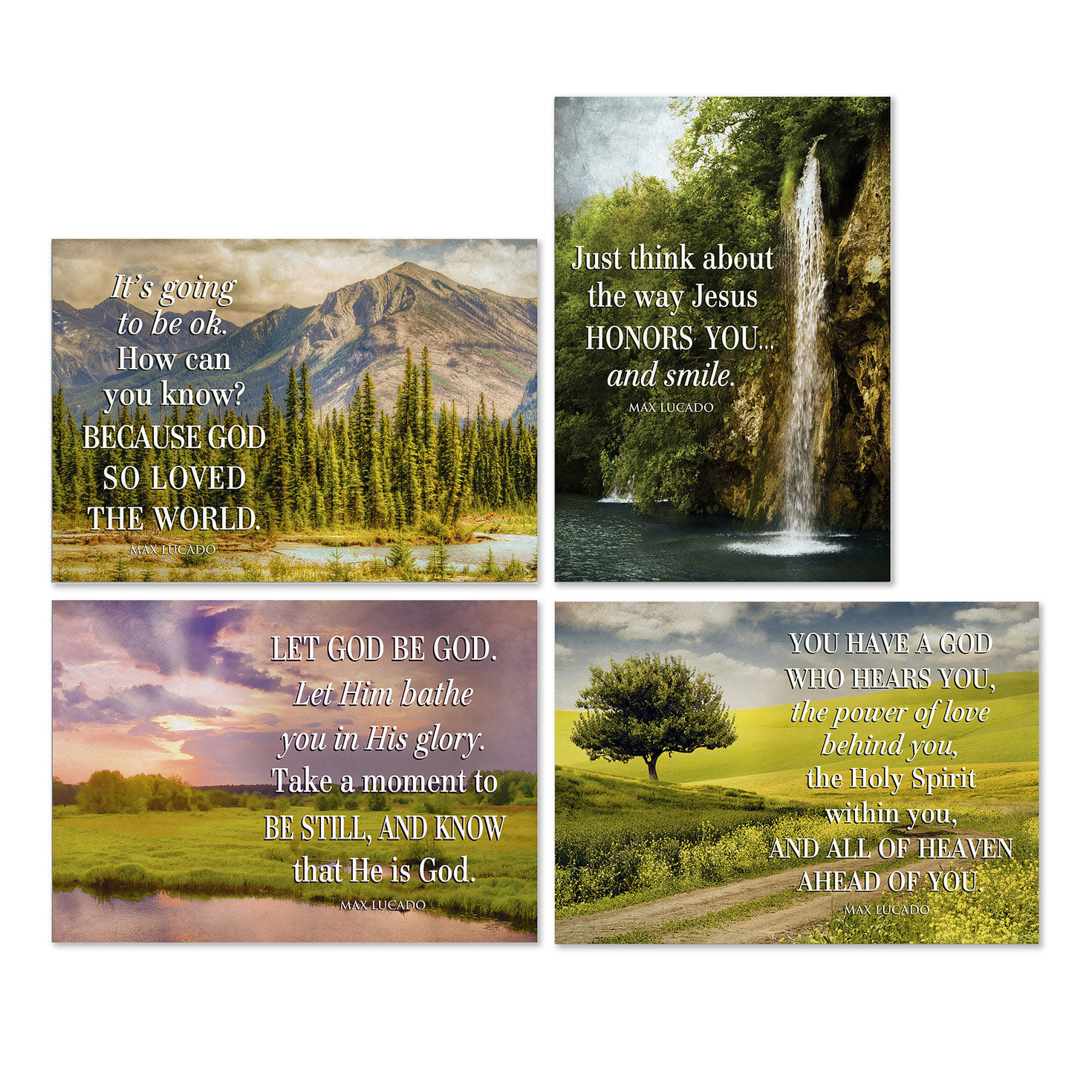 Max Lucado Let God Be God Assorted Religious Thinking of You Cards, Box of 12