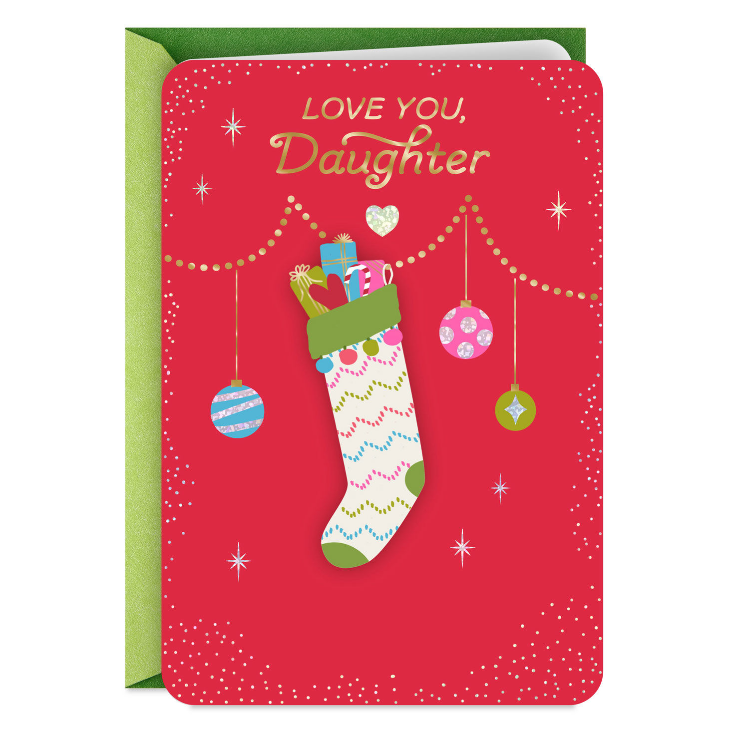 A Holiday Stuffed With Love and Goodness Christmas Card for Daughter