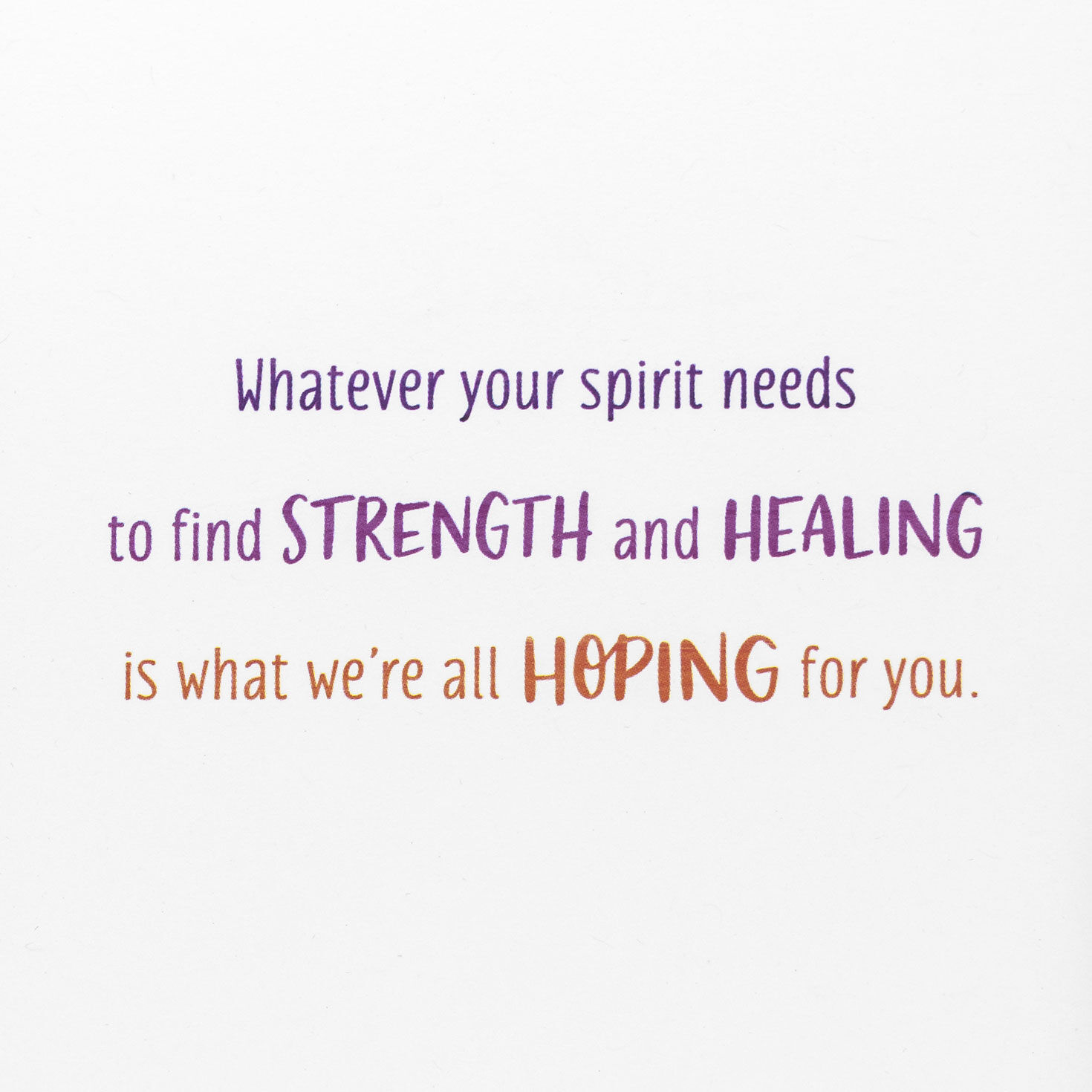 Amber, Pink and Purple Ombr&eacute; Get Well Card Sentiment image number 2