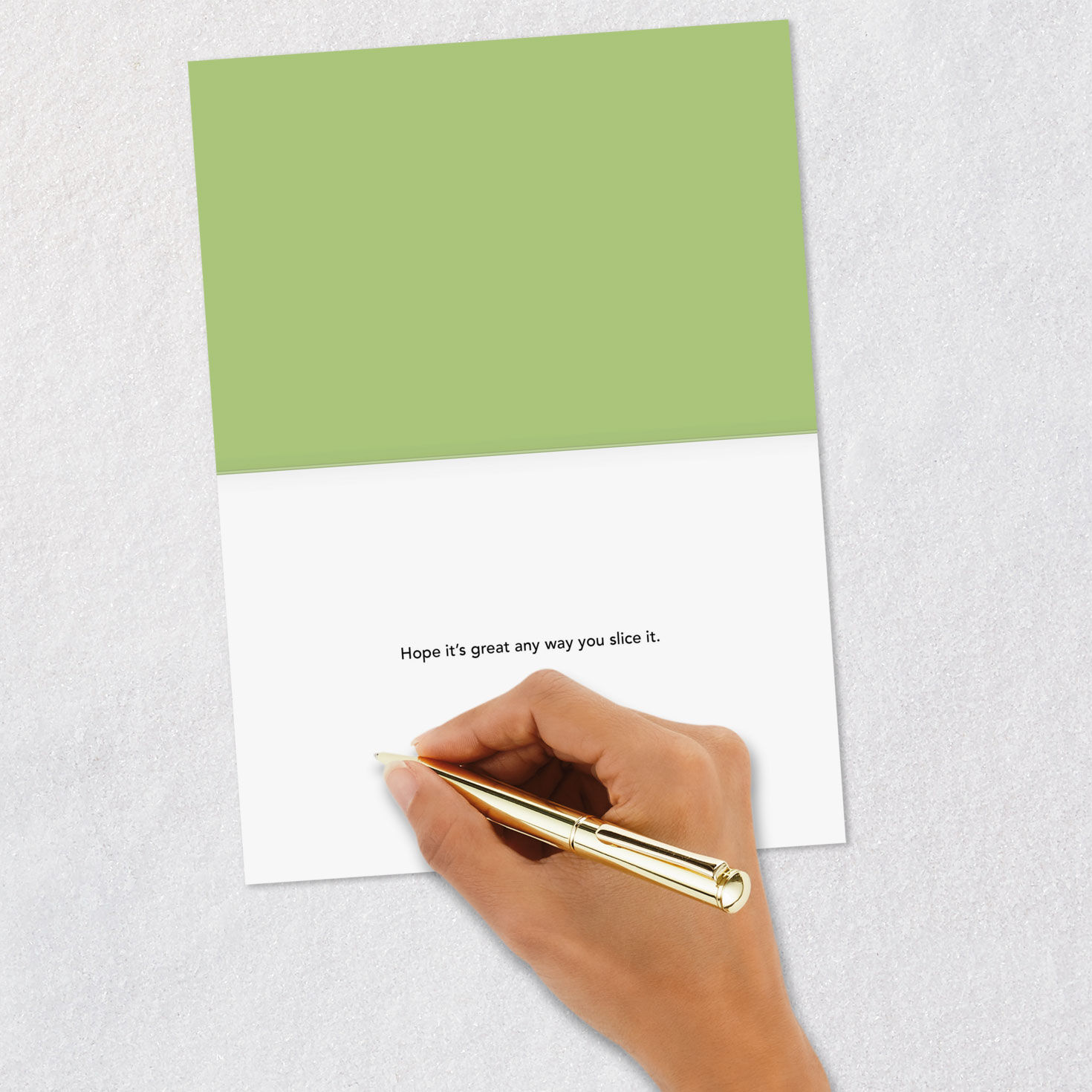 Dog Stuck in Bread Slice Funny Birthday Card Signing card image number 6