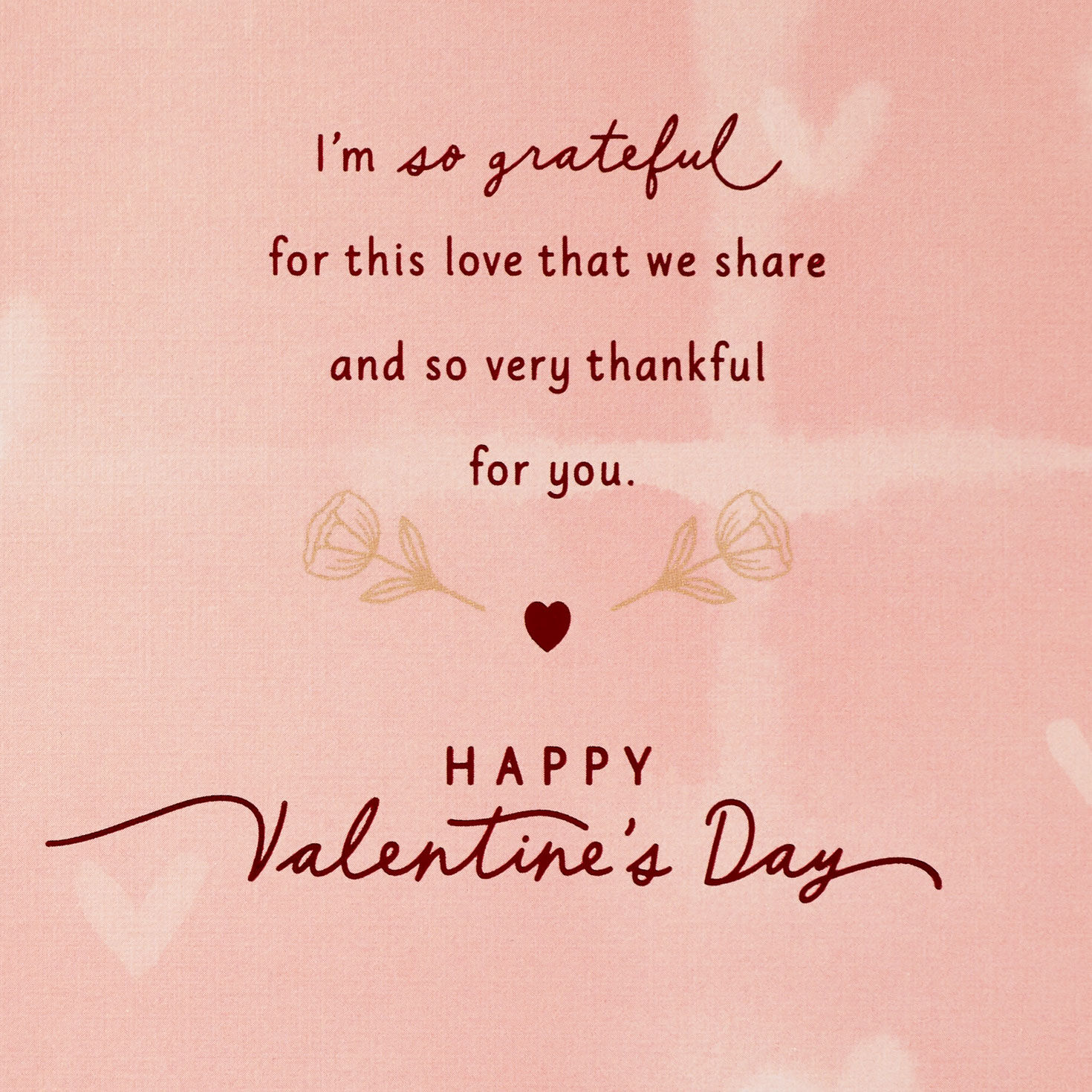 Pink Hearts Wife Valentine's Day Card sentiment image number 3