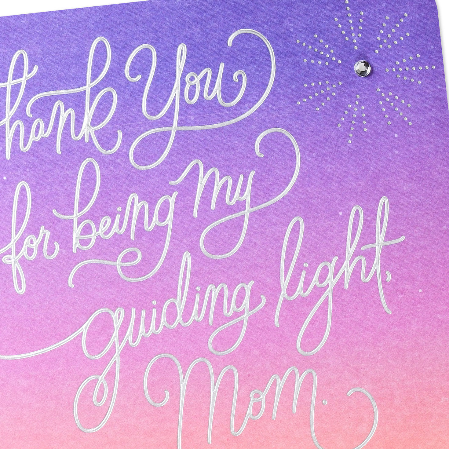 Sparkly Star Mountain Landscape Mom Mother's Day Card  image number 5