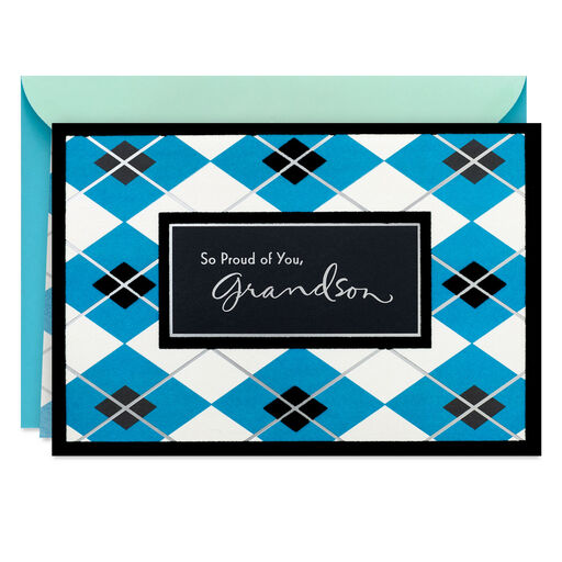 Go Out Into the World Graduation Card for Grandson, 