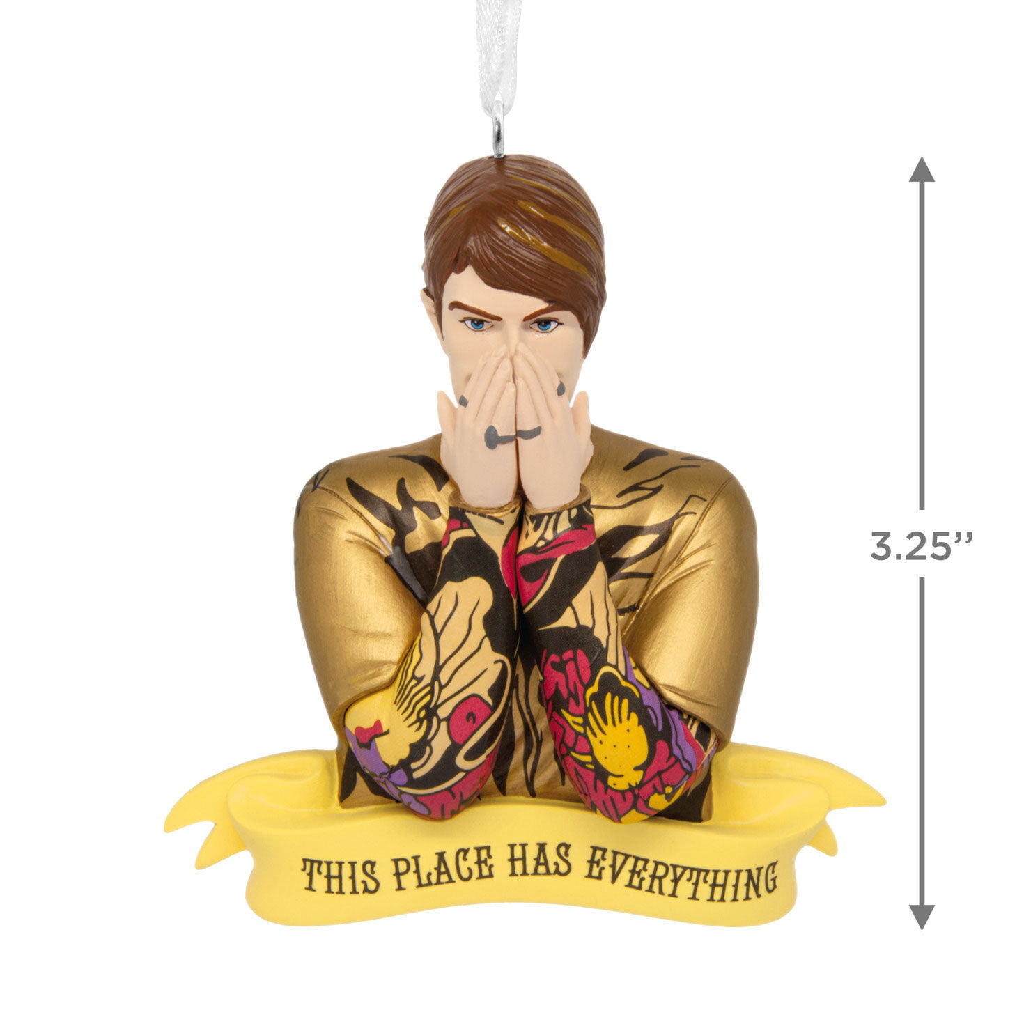Saturday Night Live Stefon Christmas Ornament measurement image number 3
