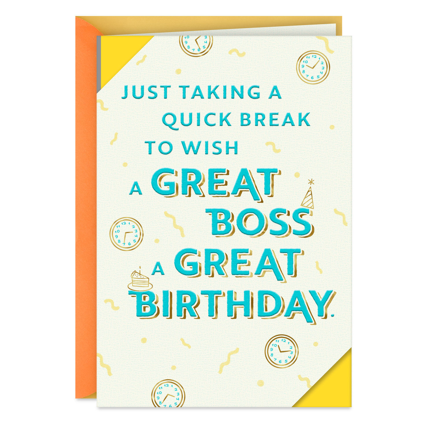 Just Taking a Quick Break Funny Birthday Card for Boss