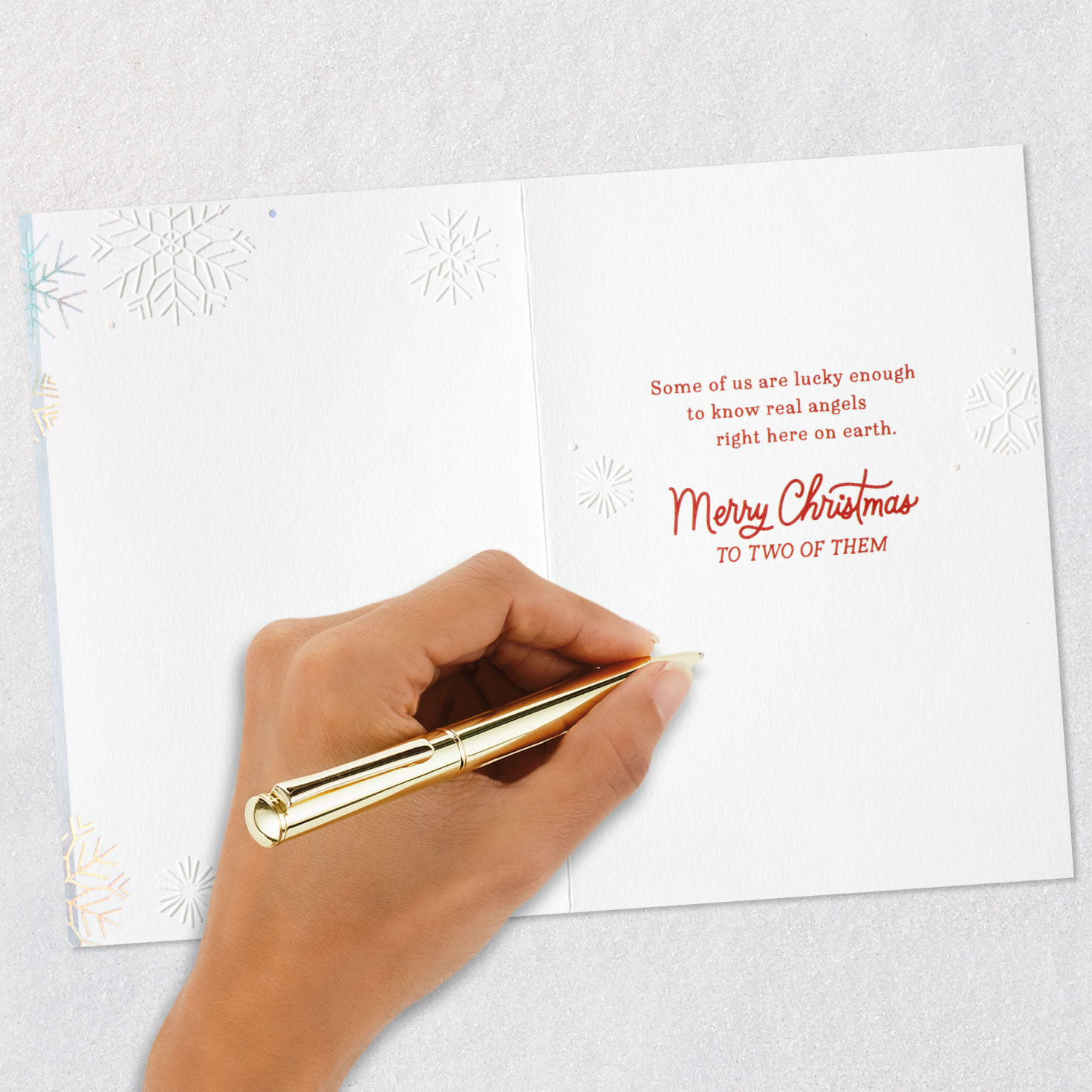 You're Real Angels on Earth Christmas Card for Both, , large image number 6