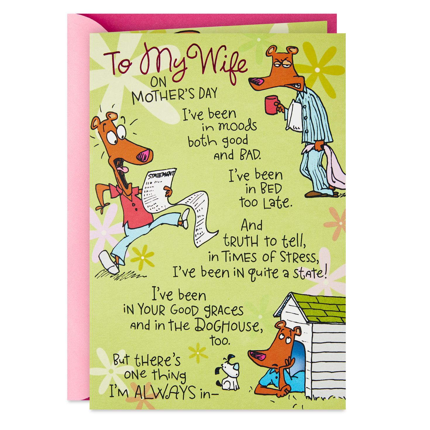 Always in Love With You Funny Pop-Up Mother's Day Card for Wife